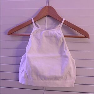 Bozzolo White Ribbed Camisole